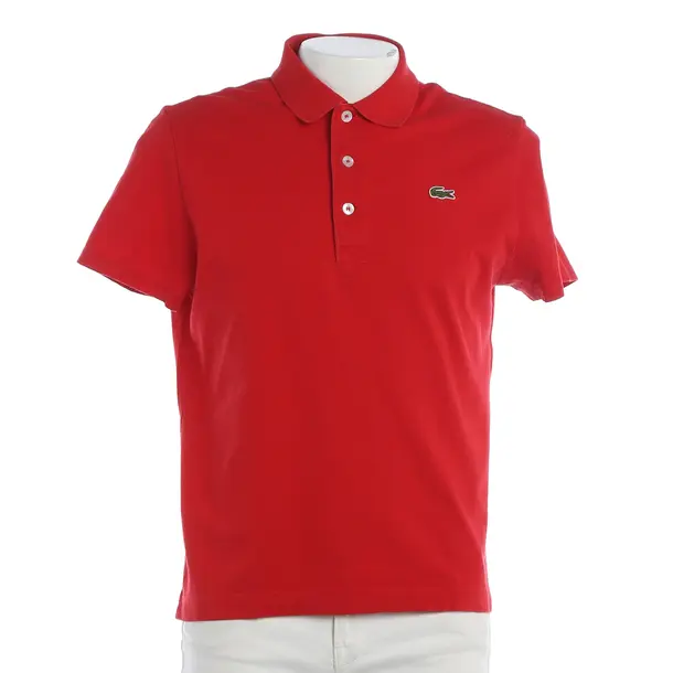 Poloshirt, in Rot, Baumwolle, Lacoste