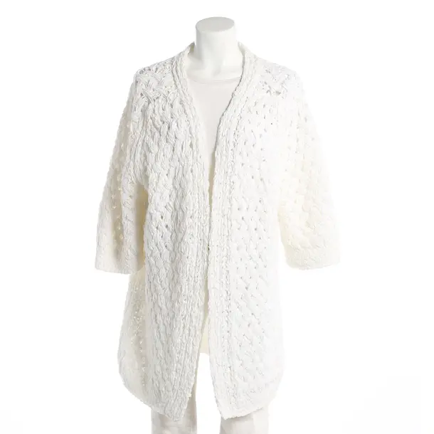 Cardigan, in White, Cotton, Iris von Arnim