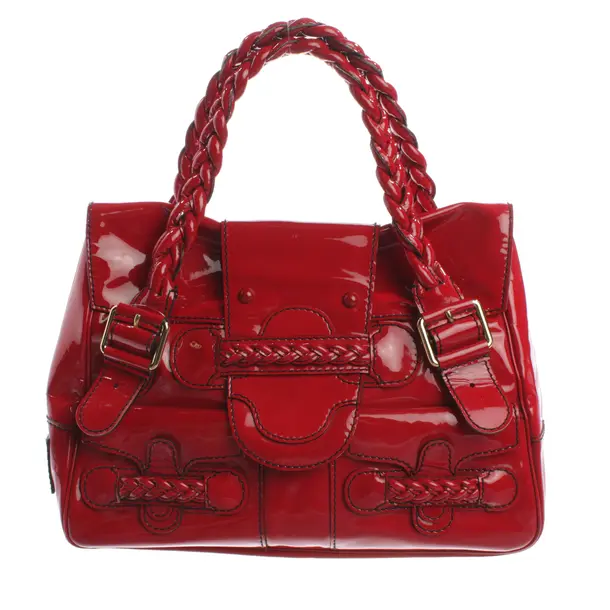Handbag, in Red, Polyvinyl, Valentino