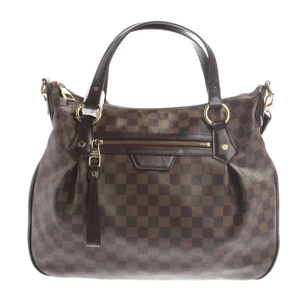 Handbag, in Dark Brown, Canvas, Louis Vuitton