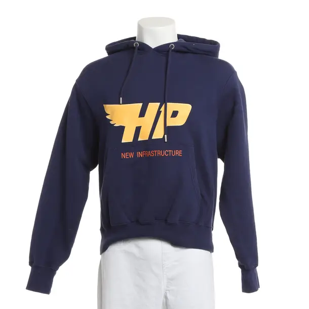 Hoodie, in Navy, Baumwolle, Heron Preston