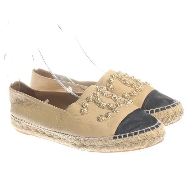Espadrilles, in Light Brown, Chanel