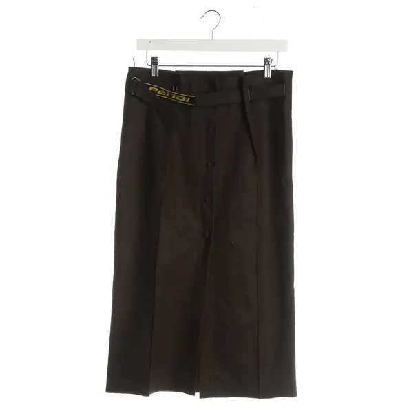 Skirt, in Dark Brown, Wool, Fendi