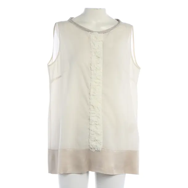 Top, in Beige, Seide, Fabiana Filippi
