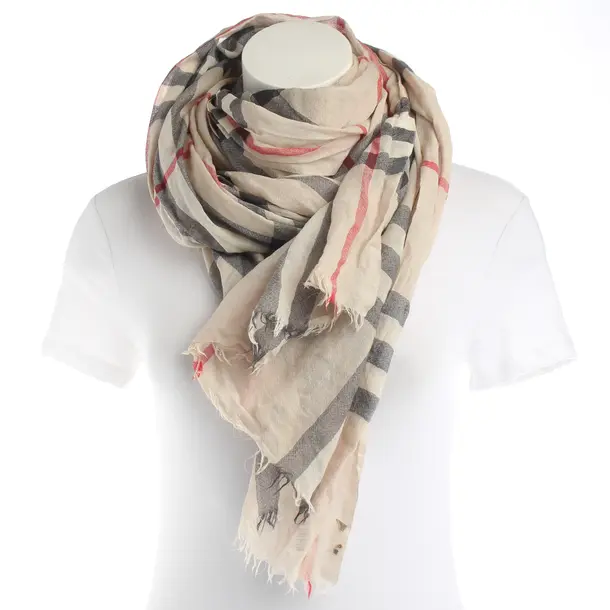 Shawl, in Multicolored, Viscose, Burberry