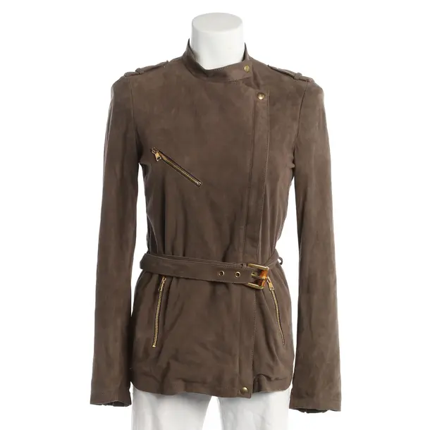 LeatherJacket, in Brown, Leather, Gucci