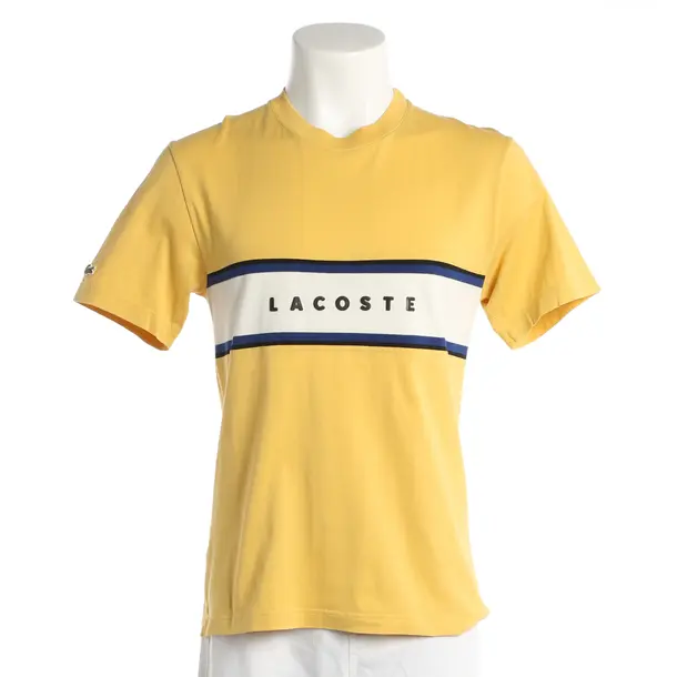 T-Shirt, in Mustard Yellow, Cotton, Lacoste