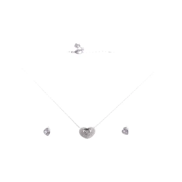 Schmuckset, in Silber, Metall (metallisch, metallisiert), Swarovski