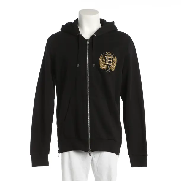 Hoodie, in Schwarz, Baumwolle, Balmain