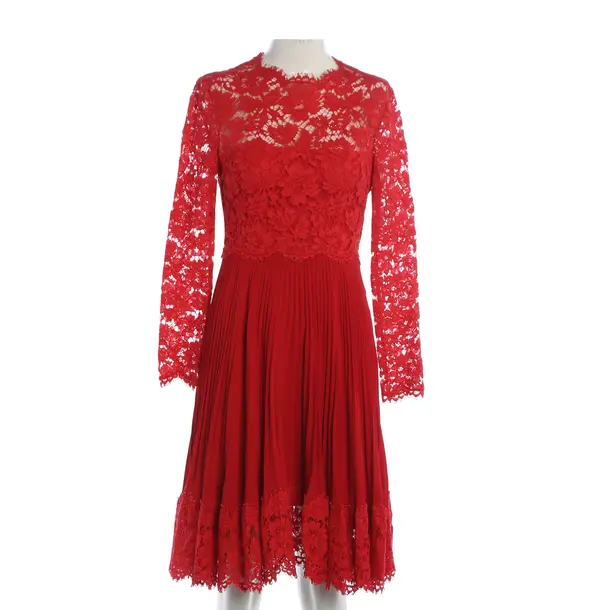Dress, in Red, Silk, Valentino
