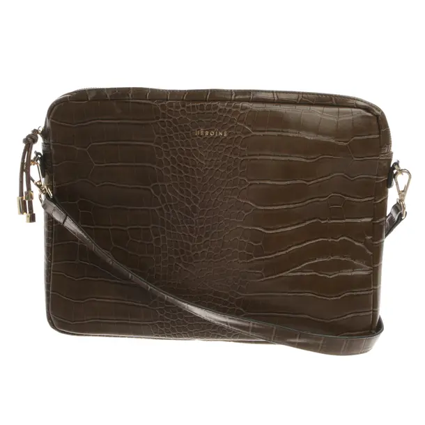 Schultertasche, in Braun, Leder, Maison Hēroïne