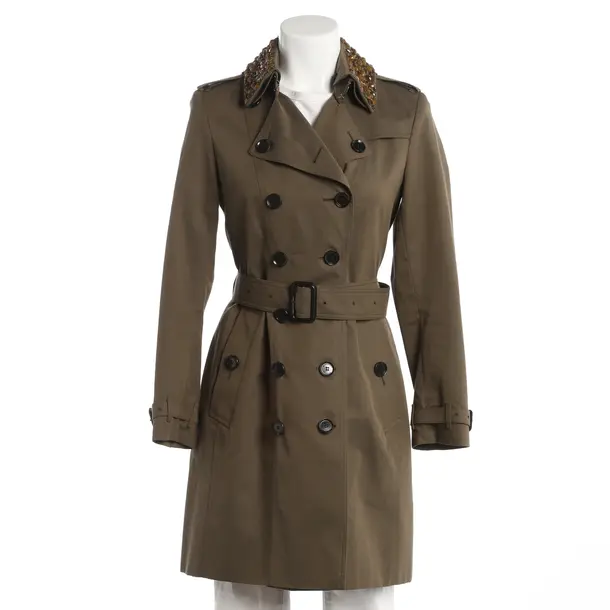 Trenchcoat, in Dunkelgrün, Baumwolle, Burberry London