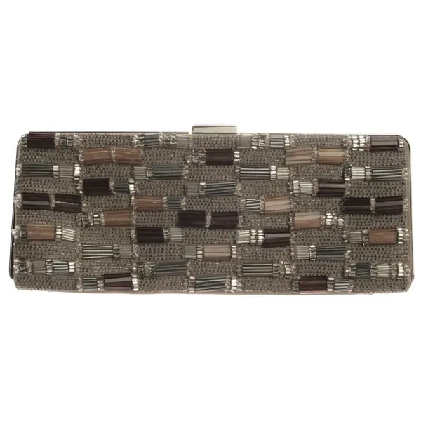 Clutch Bag, in Gray, Cotton, Bally