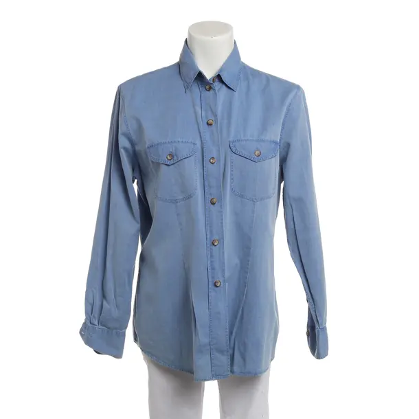 Bluse, in Hellblau, Baumwolle, Van Laack