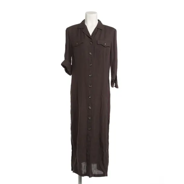 Dress, in Dark Brown, Linen, Max Mara
