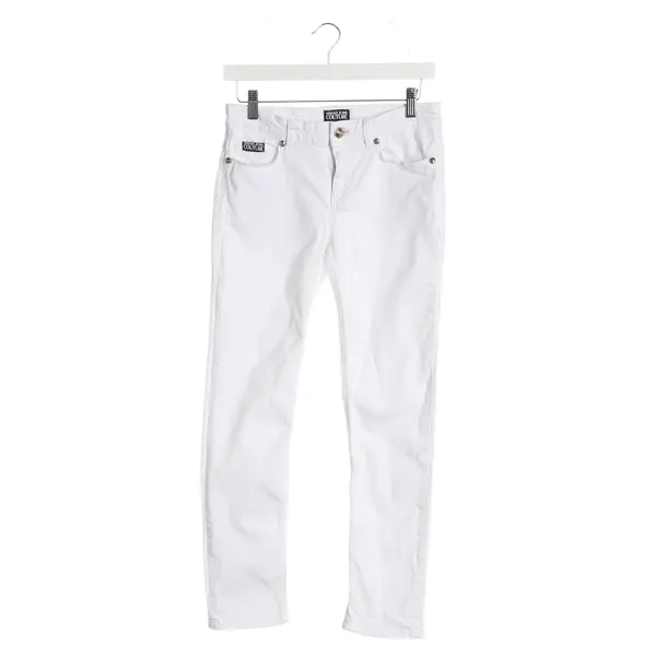 Slim Fit Jeans, in White, Cotton, Versace Jeans Couture