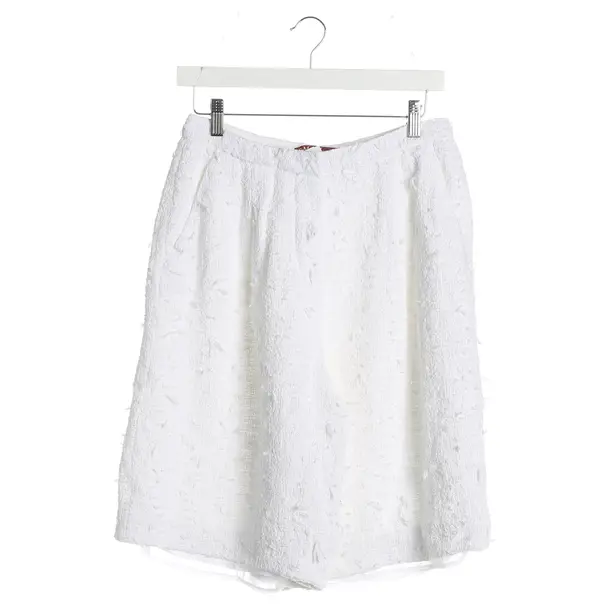 Bermuda Shorts, in White, Cotton, Max Mara