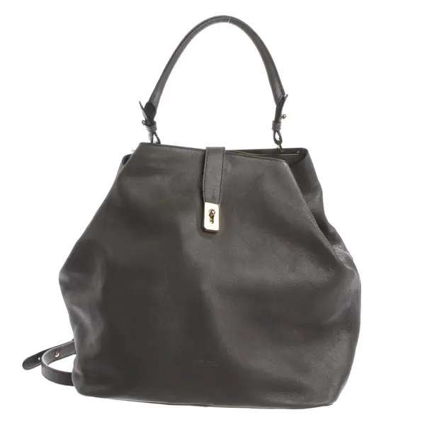 Rucksack, in Dunkelgrau, Leder, Dorothee Schumacher