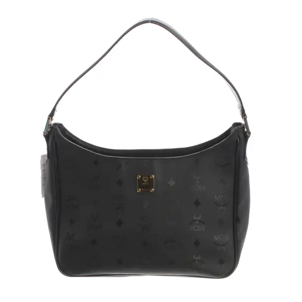 Borsa a cinture a tracolla, in Nero, Polivinile, MCM