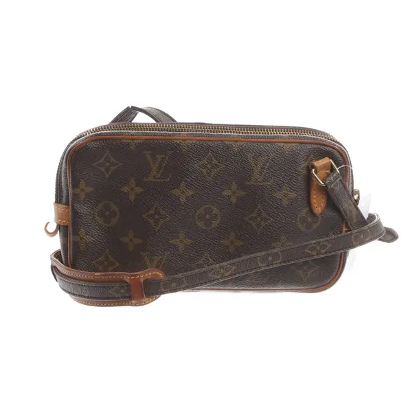 Borsa a cinture a tracolla, in Marrone scuro, Tela, Louis Vuitton