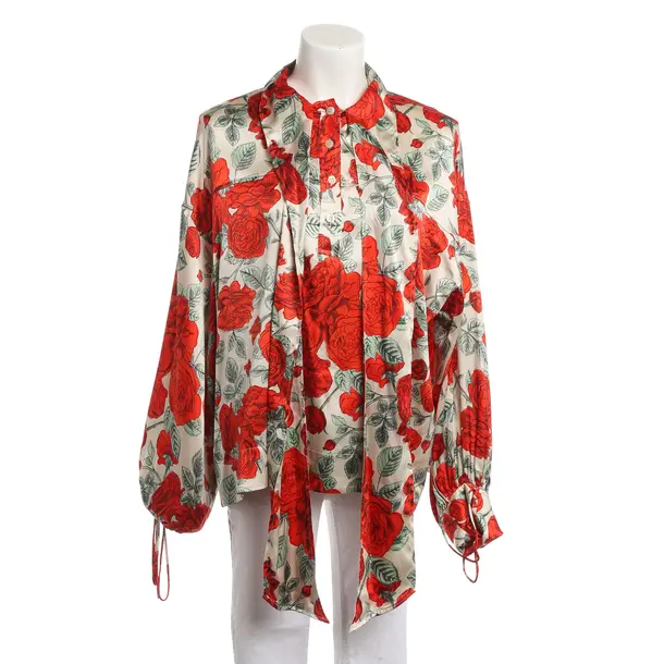 Blouse, in Multicolored, Silk, Ganni