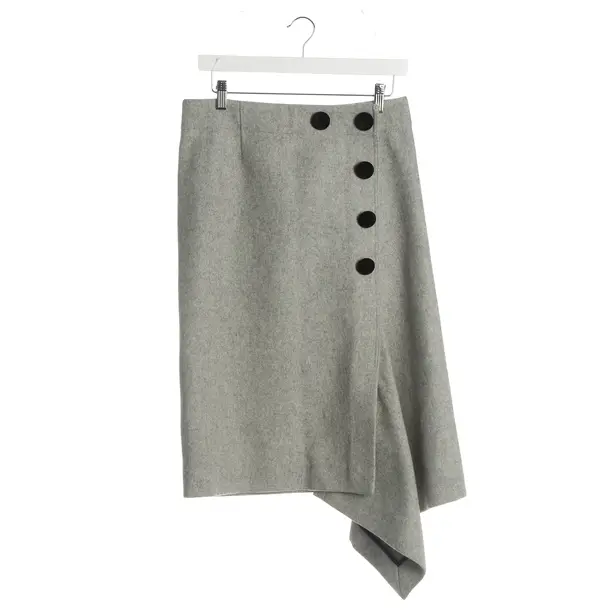Skirt, in Light Gray, Wool, Sacai