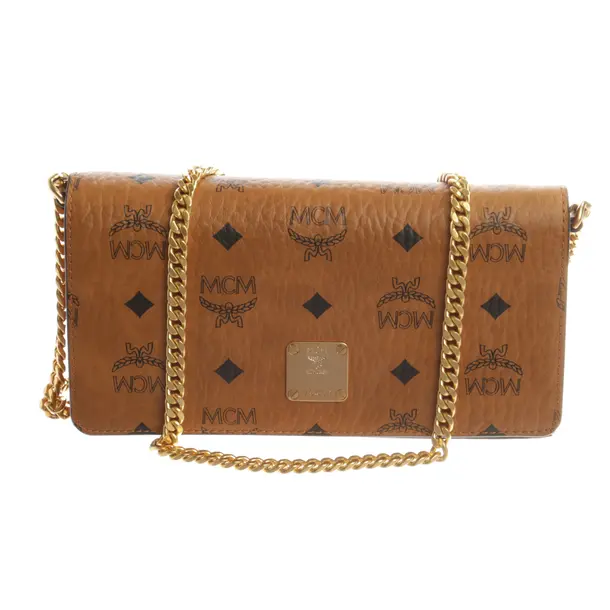 Schultertasche, in Schwarz, Leder, MCM