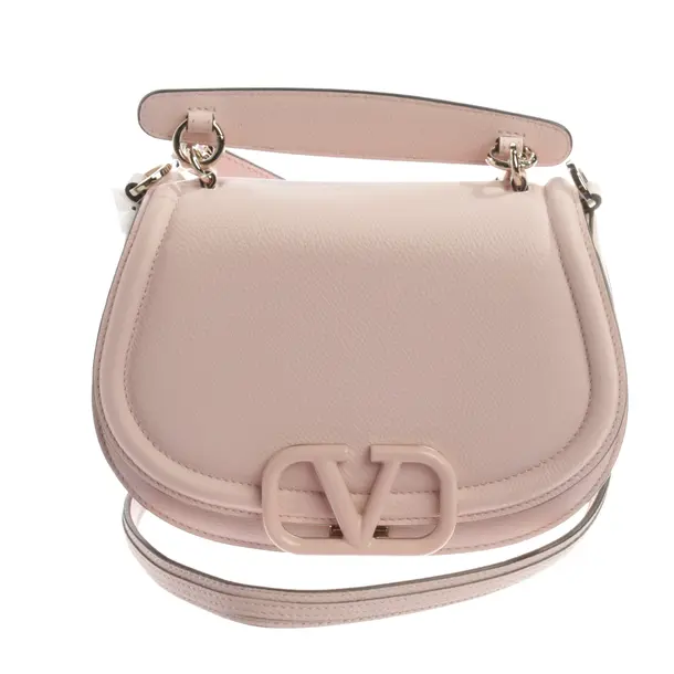 Schultertasche, in Hellrosa, Leder, Valentino