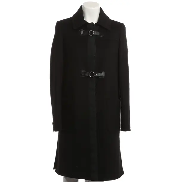 Mid-Season Coat, in Black, Wool, Tommy Hilfiger