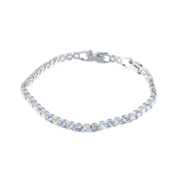 Bracelet, in Silver, Metal (metallic, metallized), Swarovski