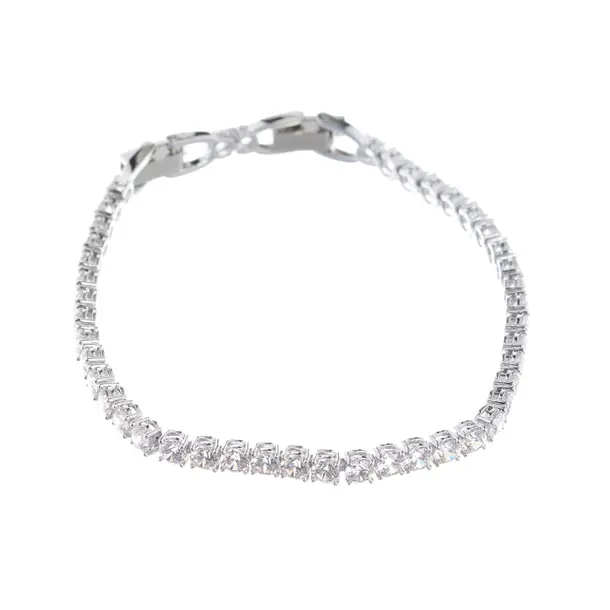 Armband, in Silber, Metall (metallisch, metallisiert), Swarovski