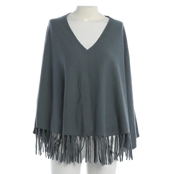 Poncho, in Blau, Baumwolle, Herzensangelegenheit