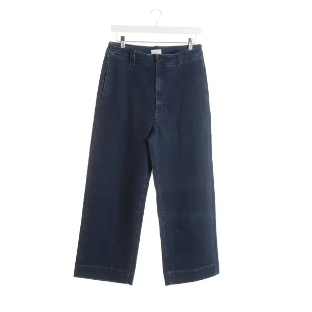 Straight Fit Jeans, in Blue, Cotton, Mother