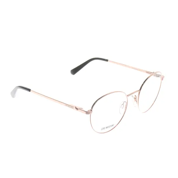 Brillengestell, in Gold, Metall (metallisch, metallisiert), Love Moschino