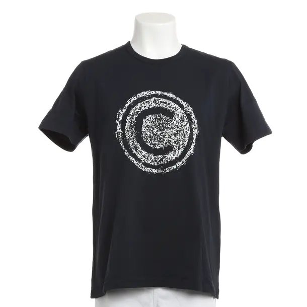 T-Shirt, in Navy, Cotton, Colmar