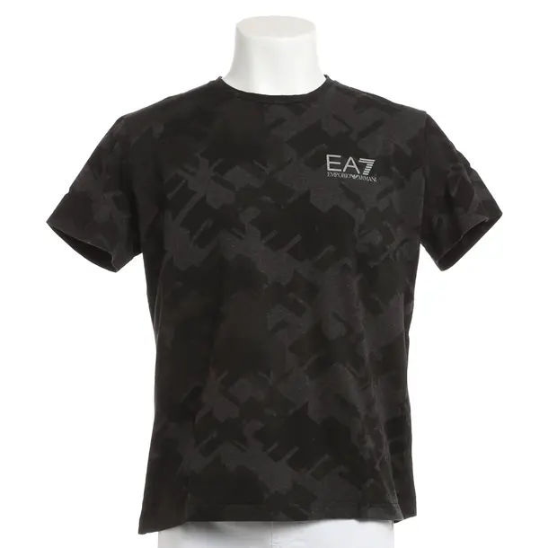 T-Shirt, in Schwarz, Baumwolle, Emporio Armani