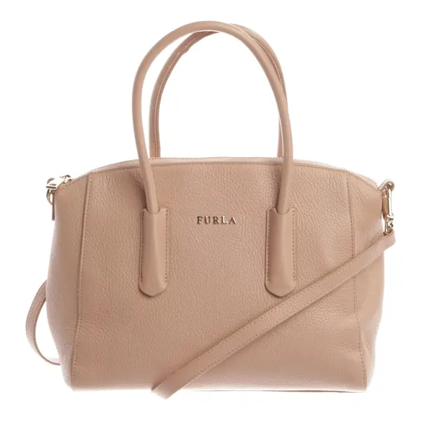 Handtasche, in Hellrosa, Leder, Furla