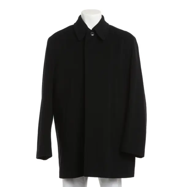 Übergangsmantel, in Schwarz, Wolle, Hugo Boss Black Label