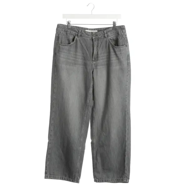 Straight Fit Jeans, in Gray, Cotton, Lanius