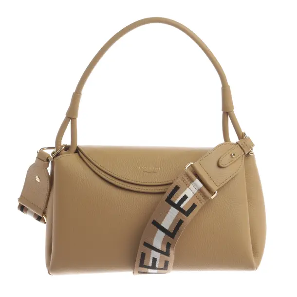 Handtasche, in Hellbraun, Leder, Coccinelle