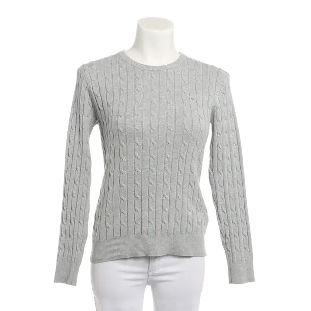 Pullover, in Hellgrau, Baumwolle, Gant