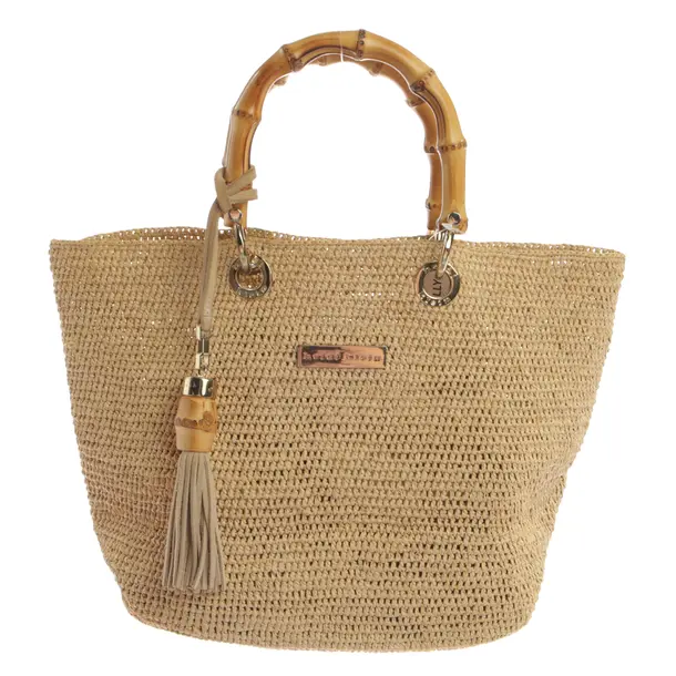 Handbag, in Light Brown, Straw, Heidi Klein