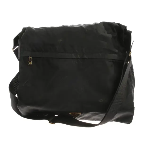 Schultertasche, in Schwarz, Polyamid, Maison Mollerus