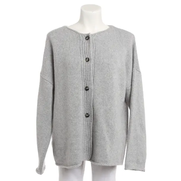 Cardigan, in Gray, Wool, by Aylin König