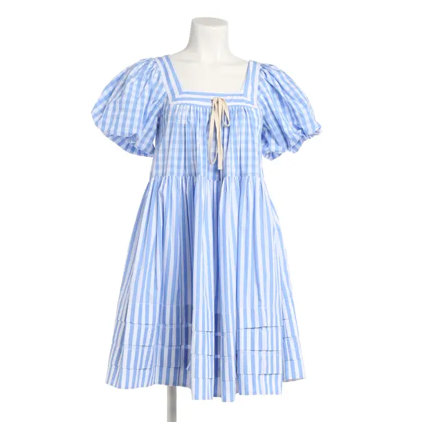 Dress, in Blue, Cotton, Lee Mathews