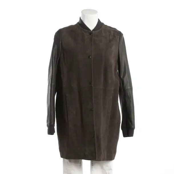 Lederjacke, in Braun, Leder, Hugo Boss Orange