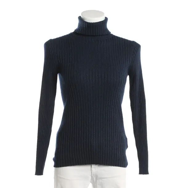 Jumper, in Navy, Wool, Mos Mosh