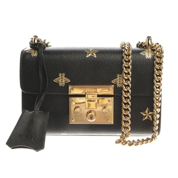 Umhängetasche, in Schwarz, Leder, Gucci