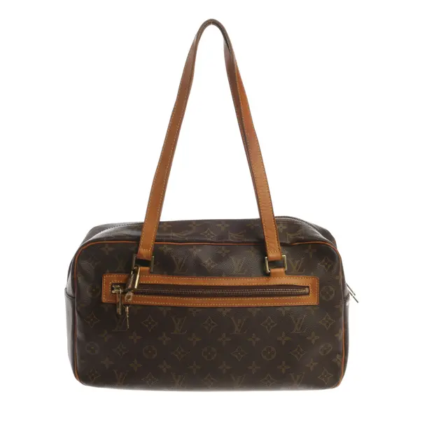 Shoulder Bag, in Dark Brown, Canvas, Louis Vuitton