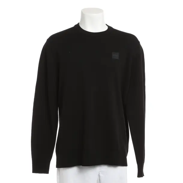 Pullover, in Schwarz, Baumwolle, Hugo Boss Orange